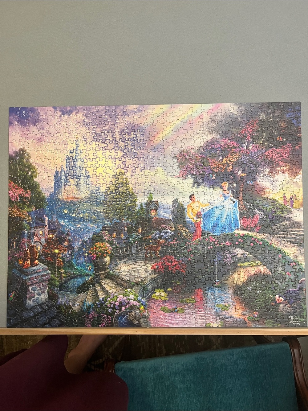 Cinderella Wishes Upon a Dream Thomas Kinkade Disney Puzzle